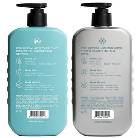 Hawthorne travel-ready bottles in dopp kit for grooming on-the-go
