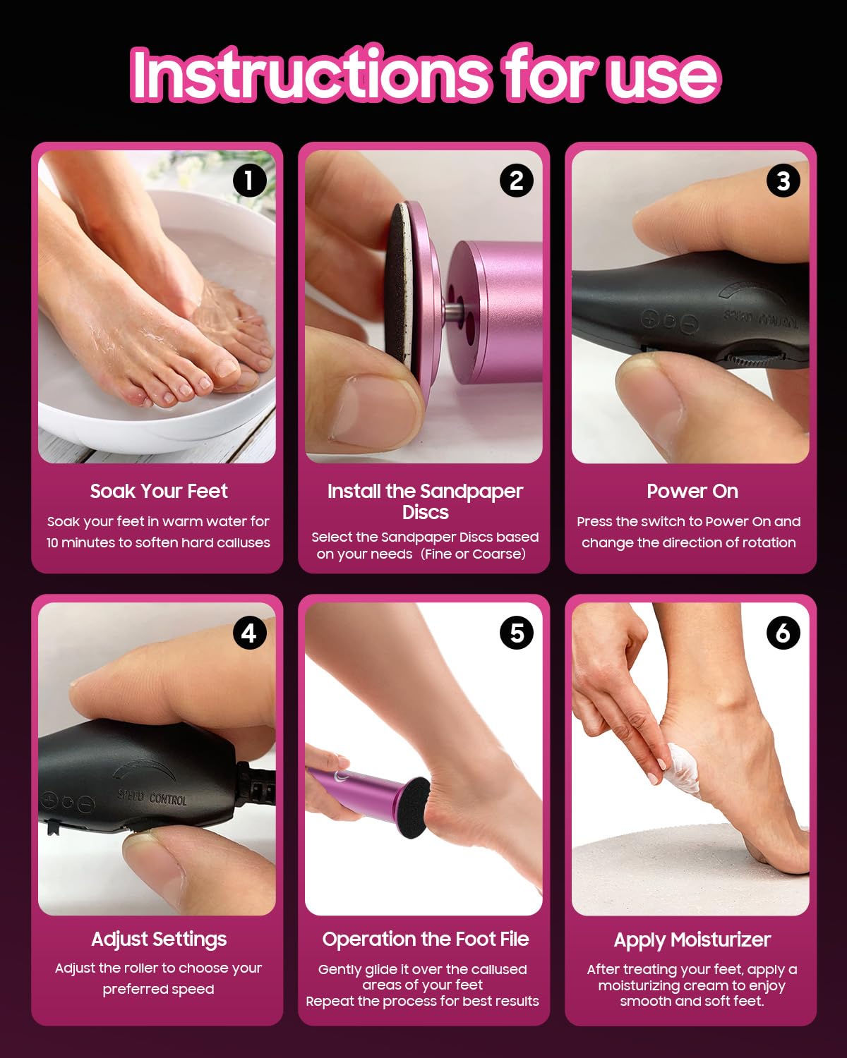 HayZBao adapter plugged in showing continuous power for longer pedicure sessions