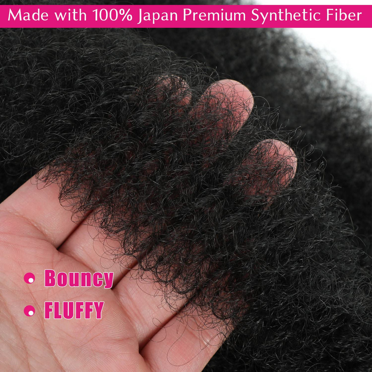 Hbegant twist hair installed in braids demonstrating finished style and volume