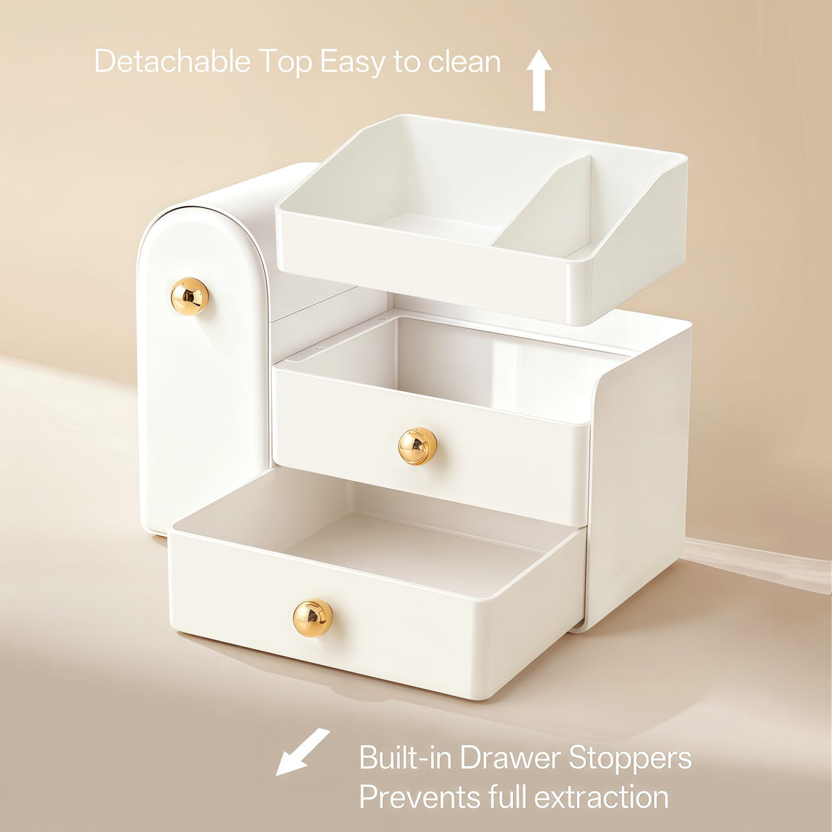 HBlife close-up of brush slots showing durable texture and neat storage