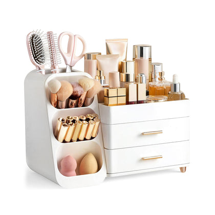 HBlife front view organizer showing tidy storage and clean white finish