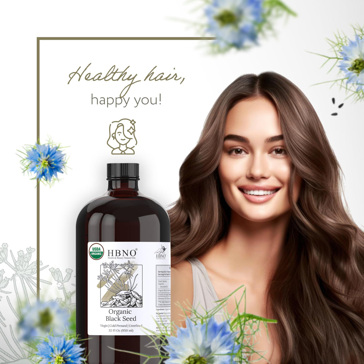 HBNO applied to hair demonstrating hydration and manageability benefit