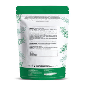 Close-up of H&C henna powder texture highlighting smooth triple-sifted quality
