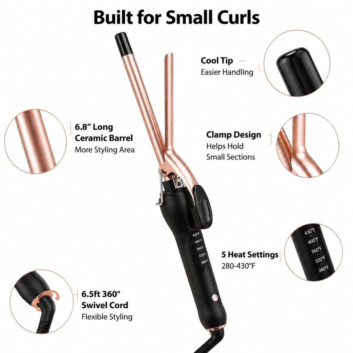 HCAH size comparison with hairbrush showing compact, travel-friendly scale