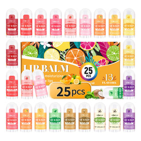 HCKLM front packaging showing 25 mini lip balms, easy grab-and-go hydration