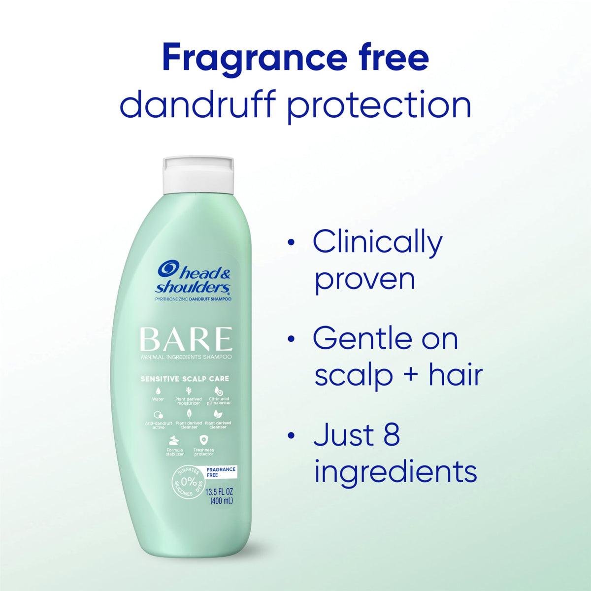 Head & Shoulders visual of pyrithione zinc active ingredient clarity