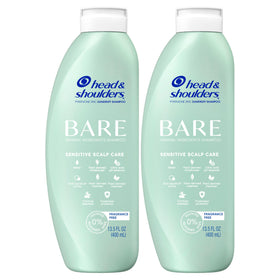 Head & Shoulders eco-friendly bottle close-up highlighting reduced plastic