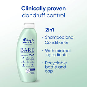 Head & Shoulders ECOBOTTLE close-up highlighting reduced plastic