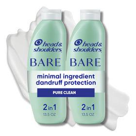 Head & Shoulders front pack showing BARE 2-in-1 and benefits