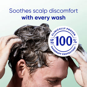 Head & Shoulders in-shower scene showing gentle scalp care routine