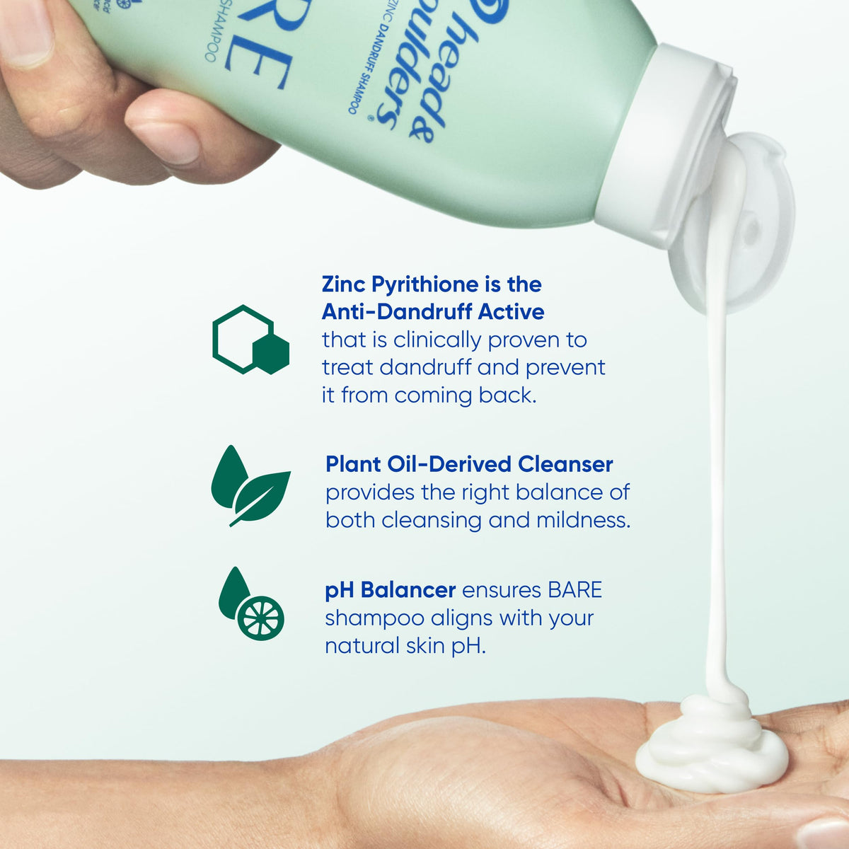 Orchid and aloe visual next to Head & Shoulders bottle conveying subtle fresh scent benefit