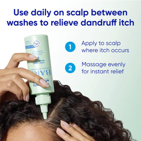 Head & Shoulders serum texture on scalp demonstrating quick absorption