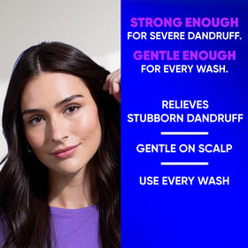 Head & Shoulders flip-top cap and dispense stream for easy controlled use benefit