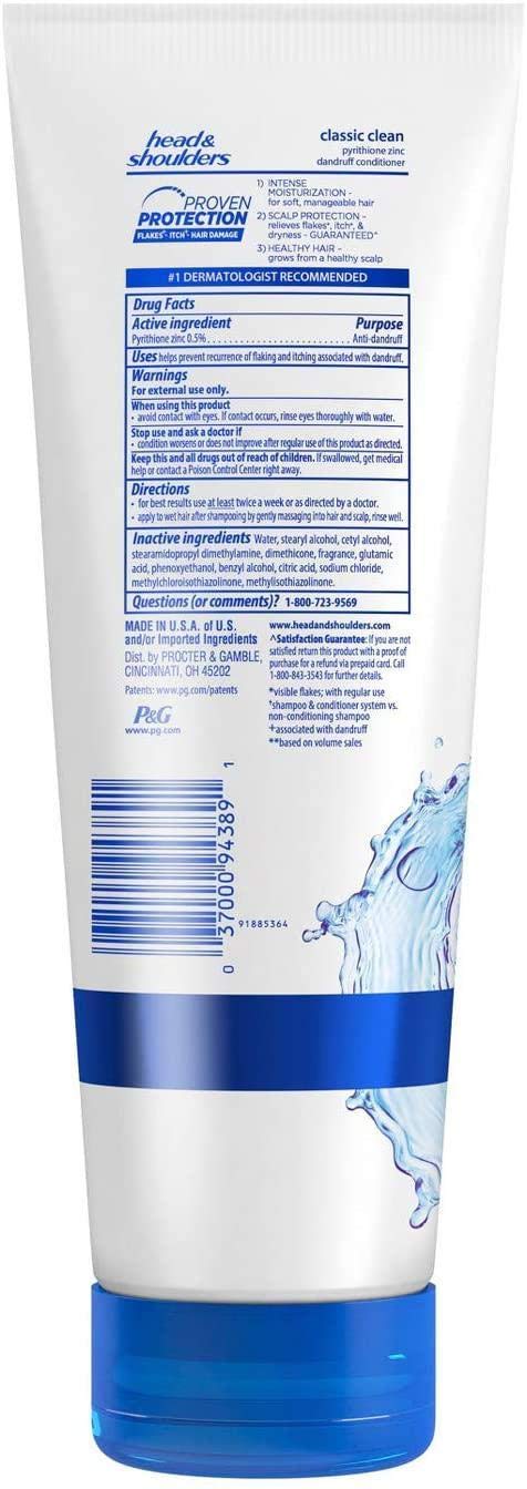 Head & Shoulders conditioner texture on hand, illustrates creamy hydration for smoother hair