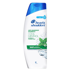 Head & Shoulders front packaging showing 340ml bottle and cooling branding benefit