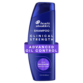 Head & Shoulders front packaging clinical strength showing twin bottles and claims
