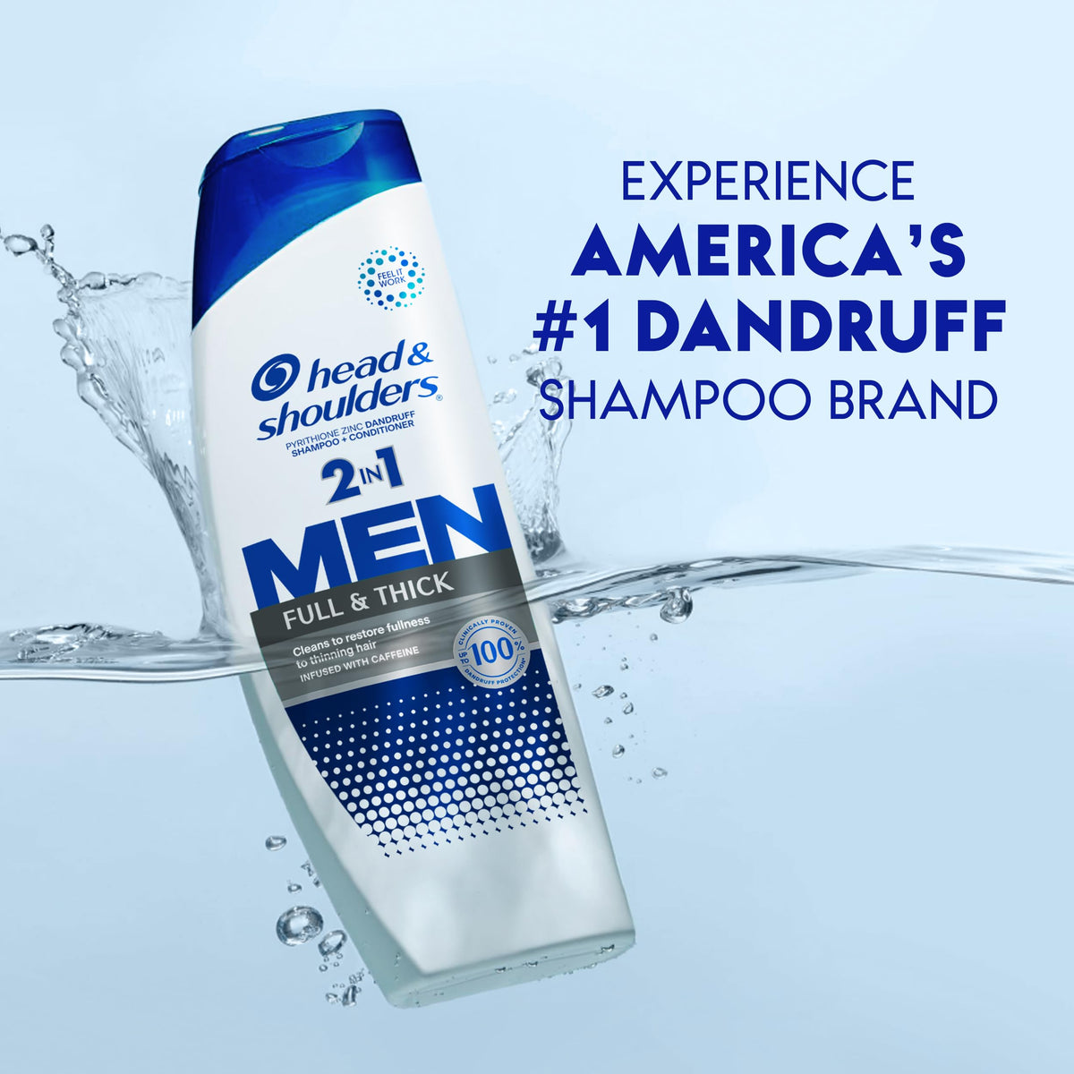 Head & Shoulders rich lather close-up demonstrating cleansing and foaming action