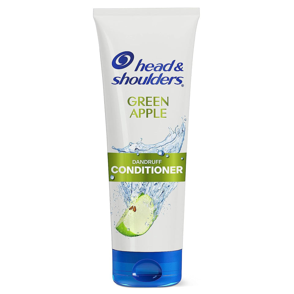 Head & Shoulders front bottle view showing green apple scent and benefit