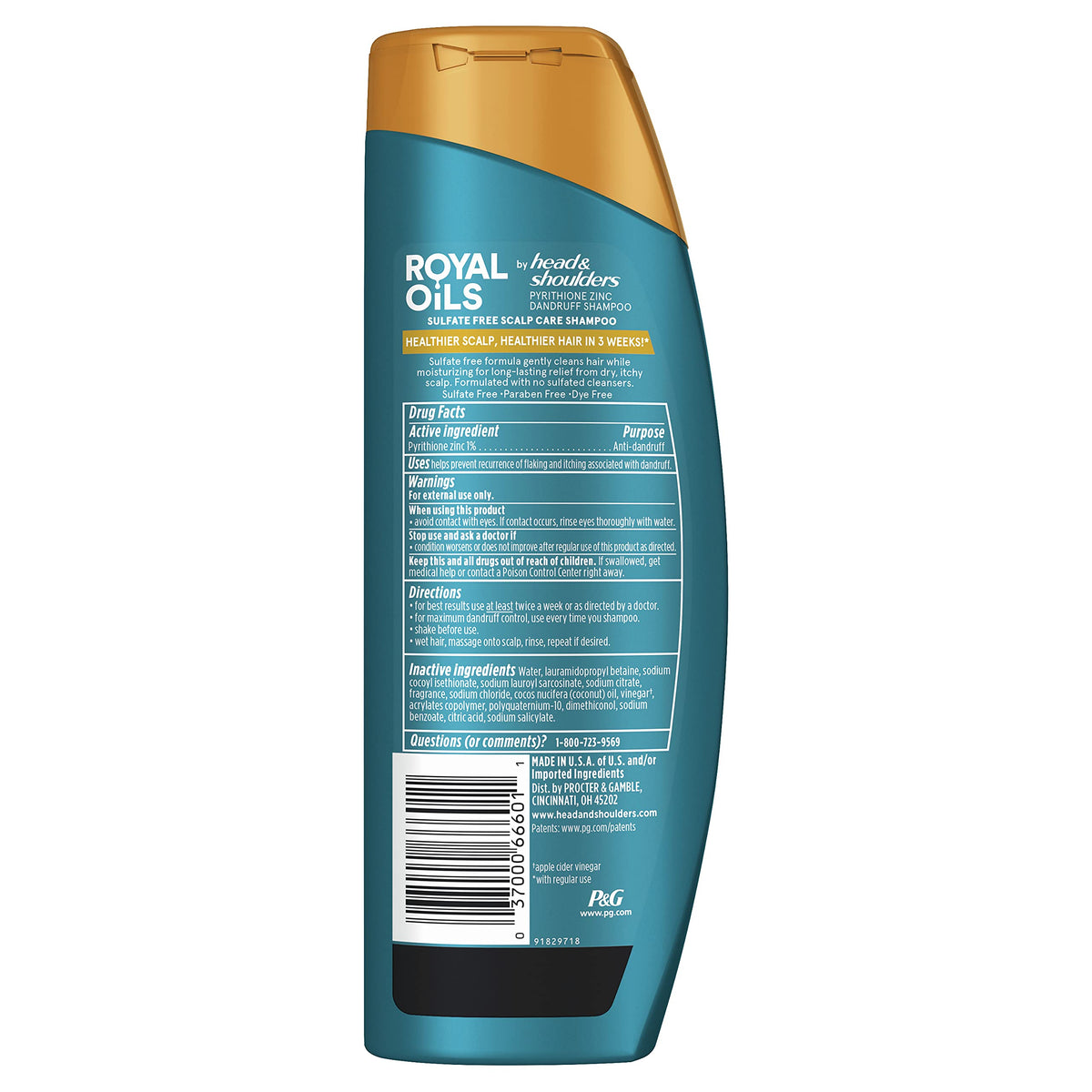 Coconut and apple cider vinegar with Head & Shoulders for nourishing blend