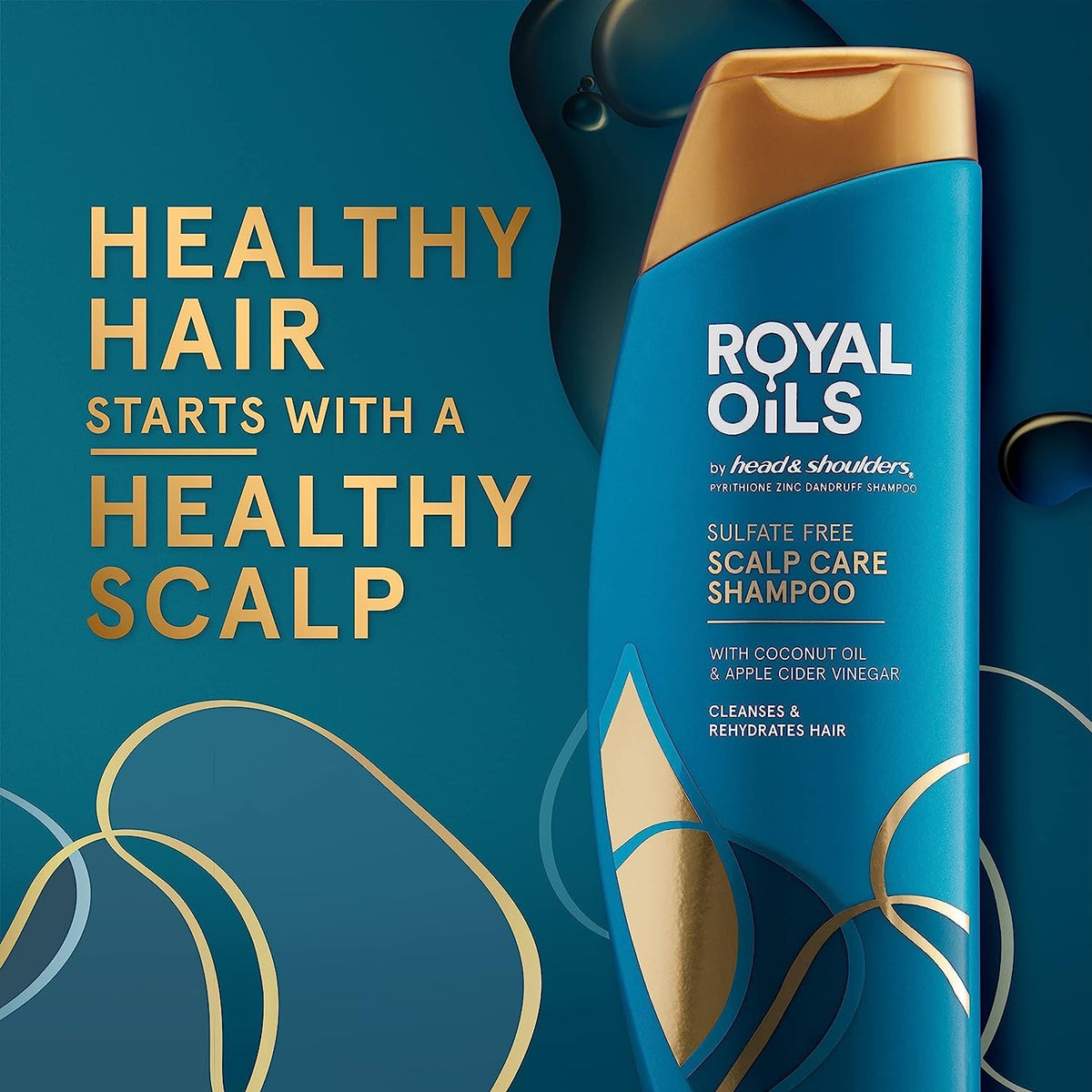 Head & Shoulders label close-up highlighting active 1% pyrithione zinc