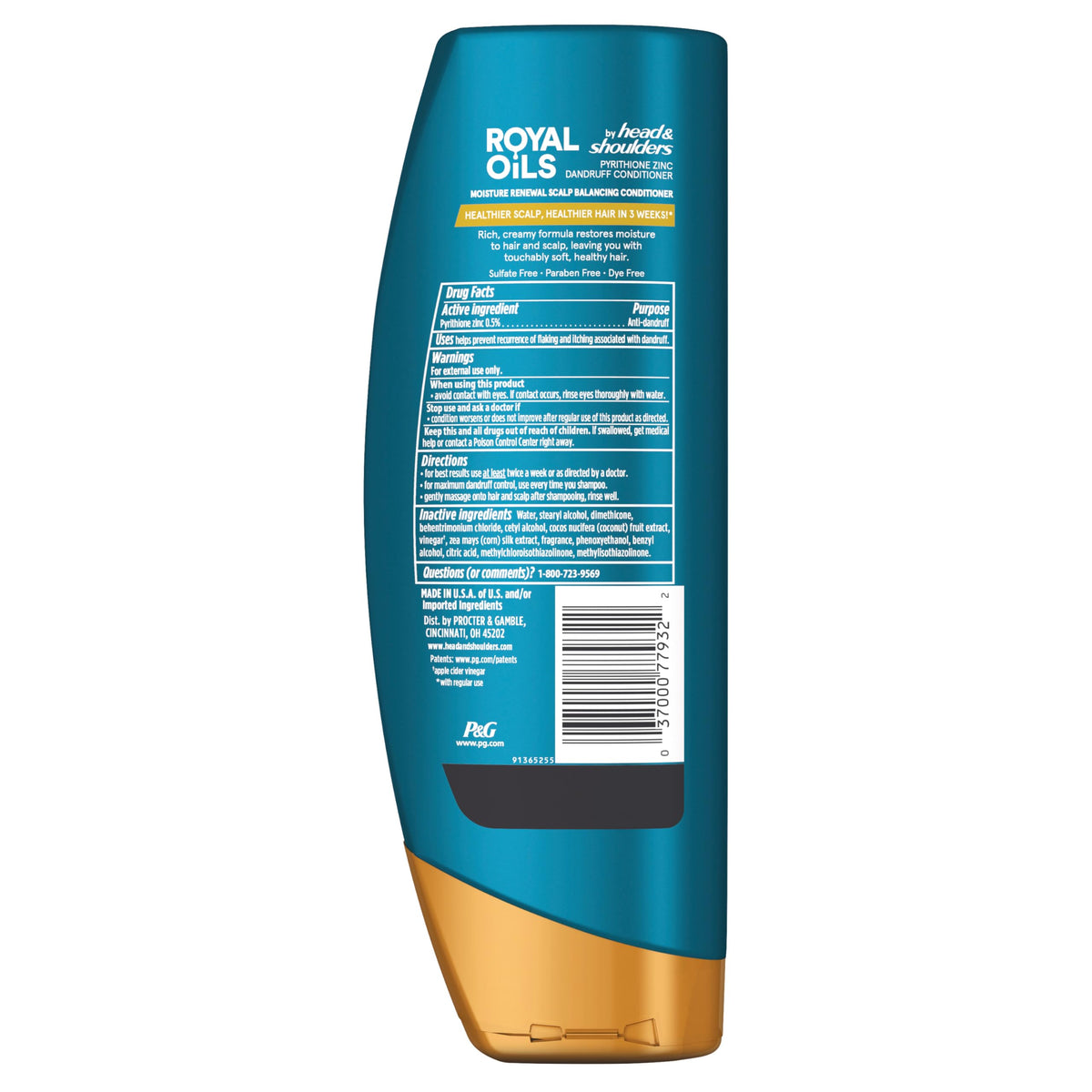Curly hair after using Head & Shoulders showing softer, manageable hair