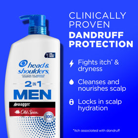 Head & Shoulders back label view highlighting ingredients and instructions for effective dandruff care