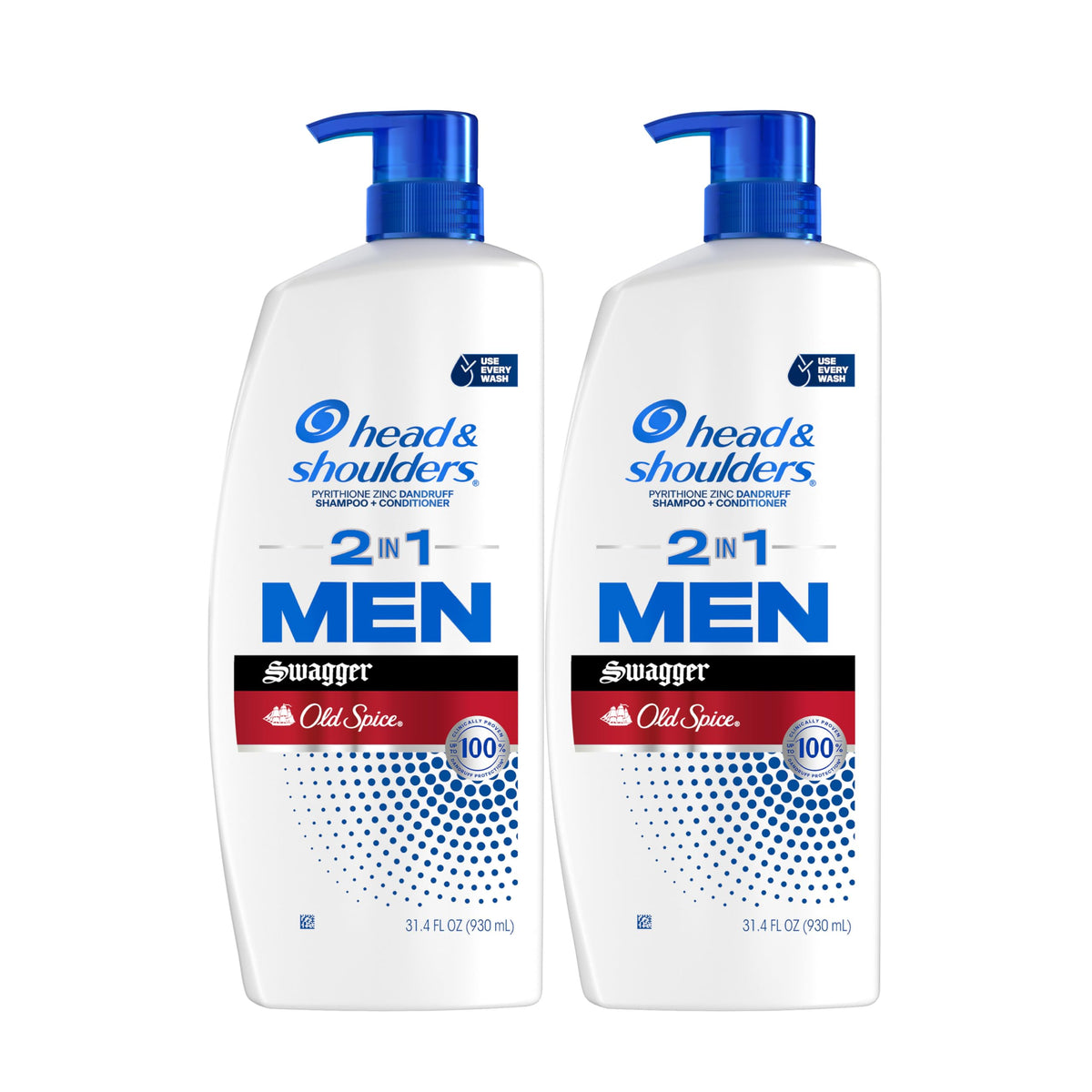 Head & Shoulders with lime and cedarwood props conveying Old Spice Swagger scent benefit