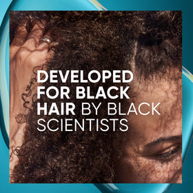 Head & Shoulders in-shower on curly hair showing scalp relief and hydrated curls