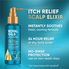 Head & Shoulders elixir pouring from dropper, shows easy targeted application and control