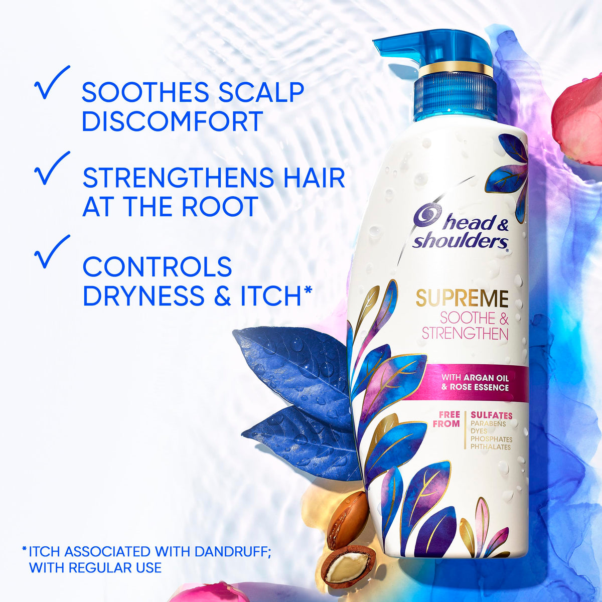 Head & Shoulders back label with ingredient and usage information