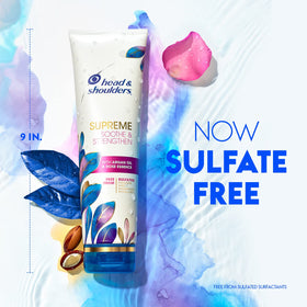 Head & Shoulders argan oil and rose essence ingredients highlighting nourishment