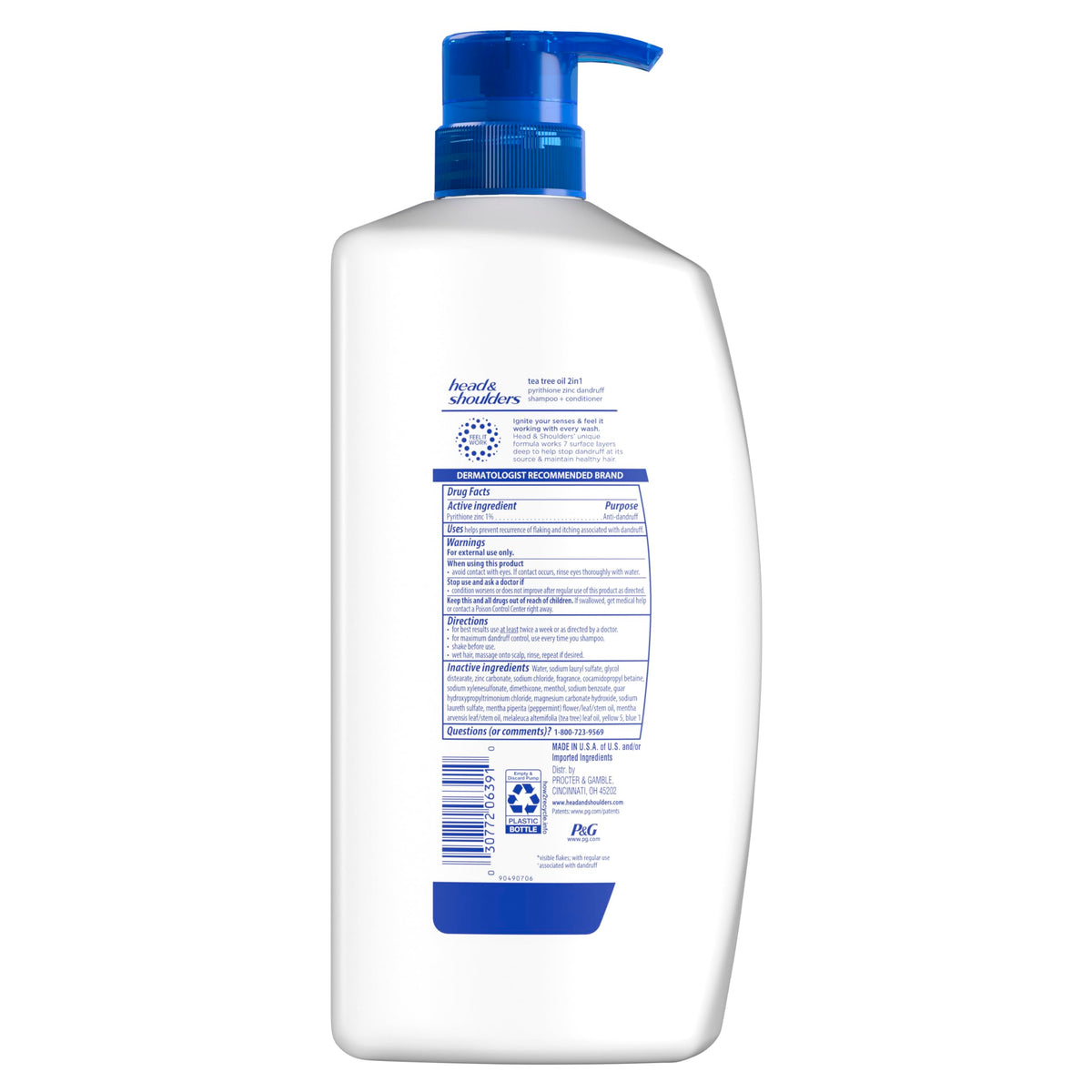 Head & Shoulders cap dispensing product to show easy application and portion control