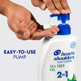 Head & Shoulders with tea tree leaves signaling botanical oil for cooling comfort
