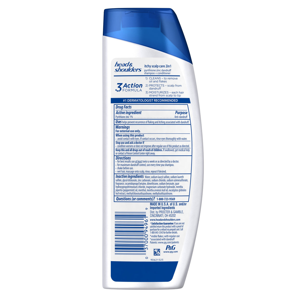 Head & Shoulders cream texture closeup highlighting smooth lather that helps remove flakes and soothe scalp