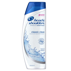 Head & Shoulders bottle front view showing label and size for trusted dandruff care