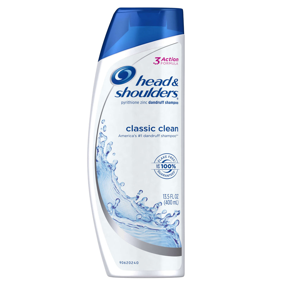 Head & Shoulders bottle front view showing label and size for trusted dandruff care