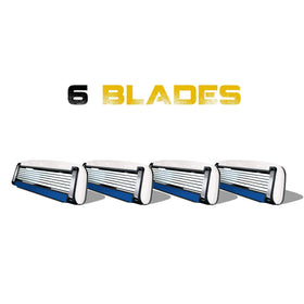 HeadBlade cartridge installed in razor handle, secure fit for consistent shaving