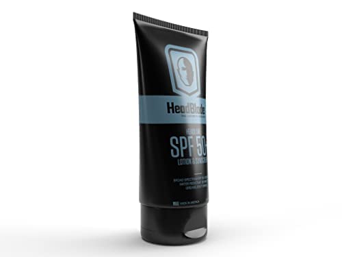 HeadBlade HeadLube tube open with lotion dispensed for quick application benefit