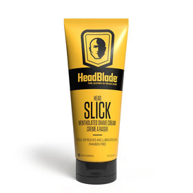 HeadBlade HeadSlick front bottle showing clean branding and size benefit