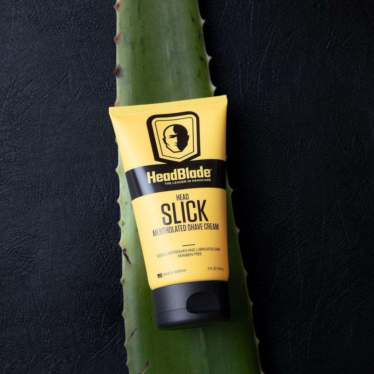 HeadSlick packed in travel kit, indicates portability for grooming on the go