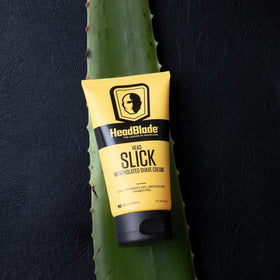 HeadSlick packed in travel kit, indicates portability for grooming on the go