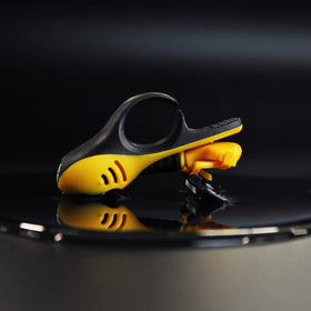 HeadBlade Moto rubber finger ring detail providing secure grip and comfort