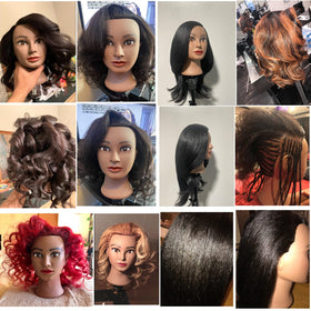 Headwinn cutting demo with scissors illustrating precise haircut training