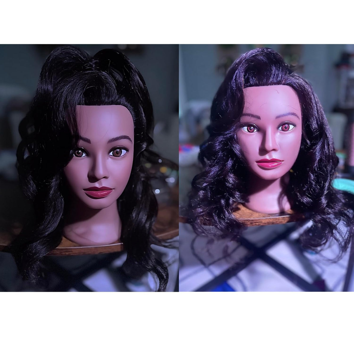 Headwinn profile showing 16–18 inch hair length for styling and cutting