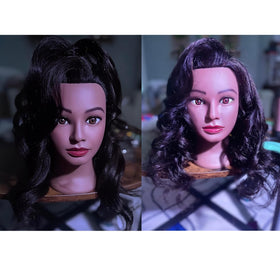 Headwinn profile showing 16–18 inch hair length for styling and cutting