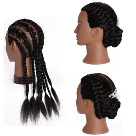 Headwinn styling with flat iron showing heat-safe practice and result