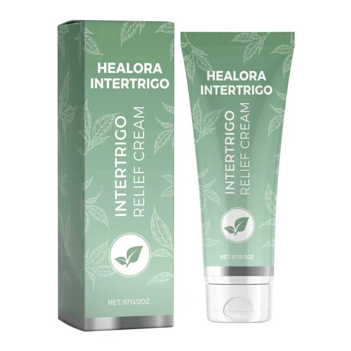 Healora Intertrigo front packaging showing product and benefits