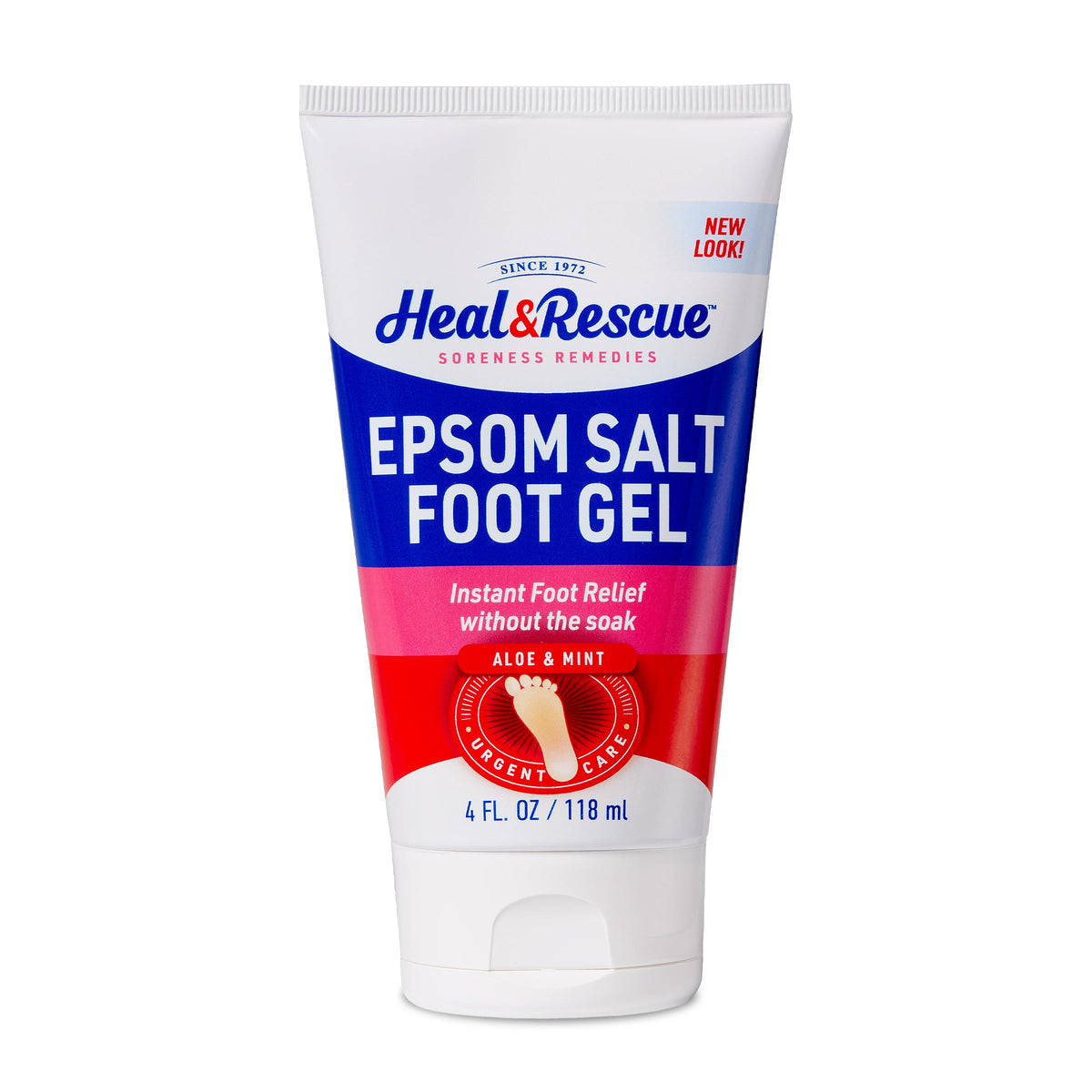 Heal&Rescue front packaging 4 oz tube showing brand and product for easy identification and portability