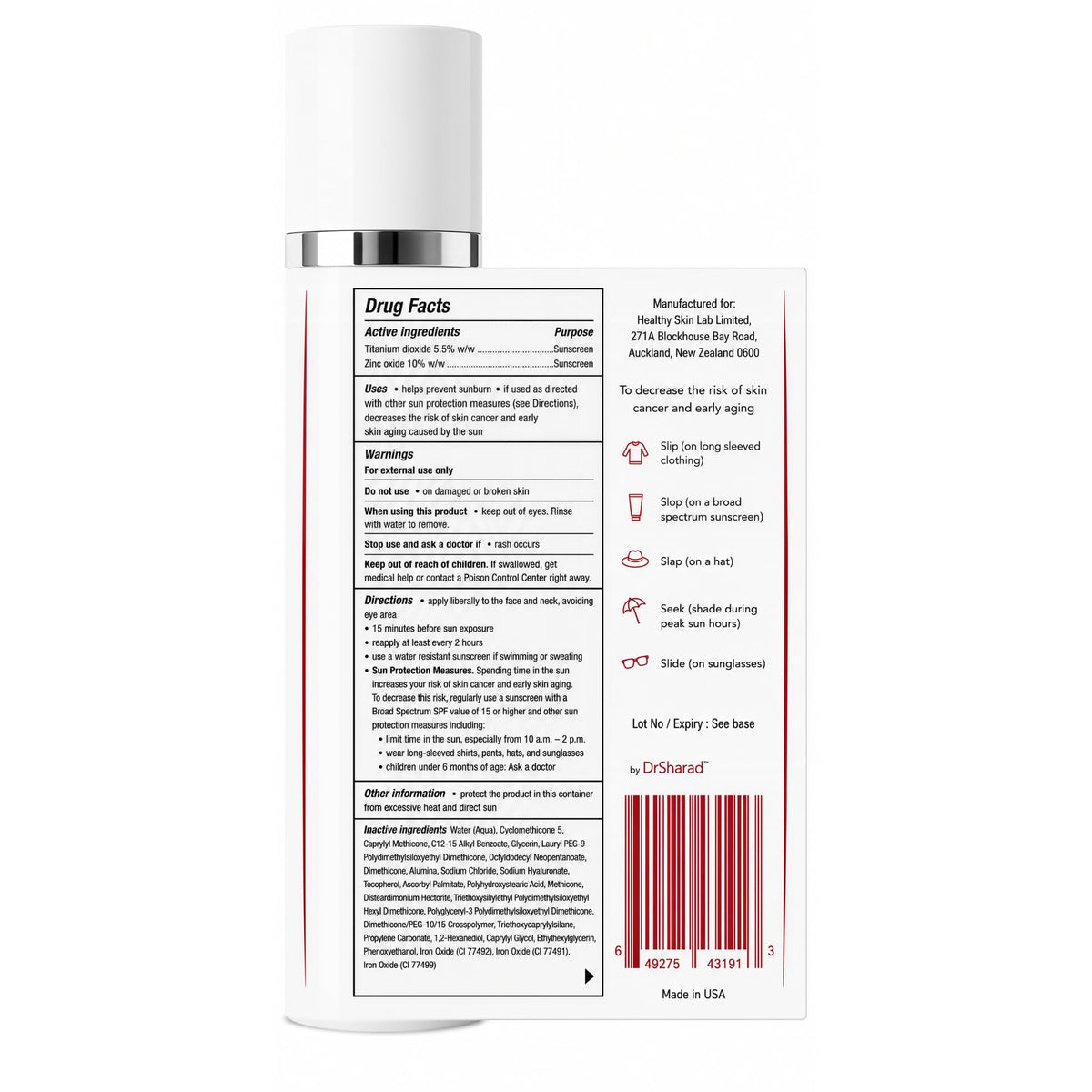 Healthy Skin Lab in a makeup bag with tools, suggests versatile use under makeup or solo