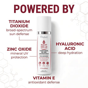 Healthy Skin Lab texture close-up of creamy tint, highlights lightweight, blendable consistency